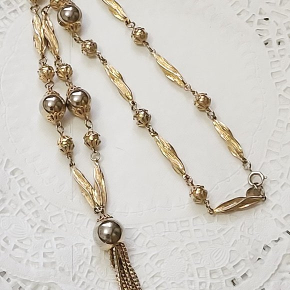 Vintage judy lee tassel necklace - Picture 3 of 5
